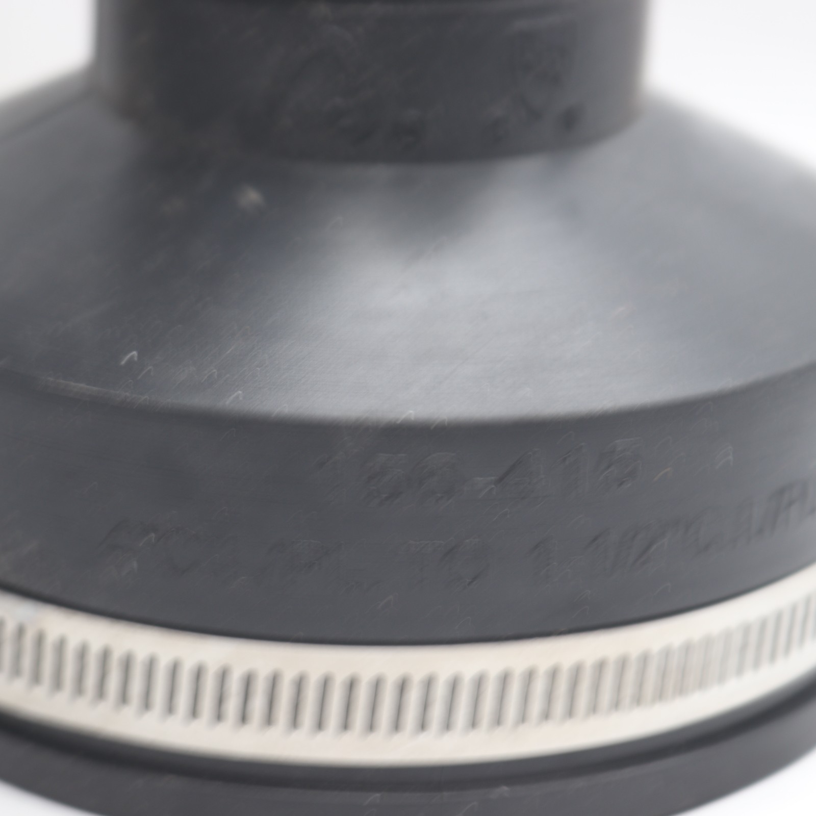 Flexible Reducing Coupling w/ Stainless Steel Clamps PVC Black 156-415