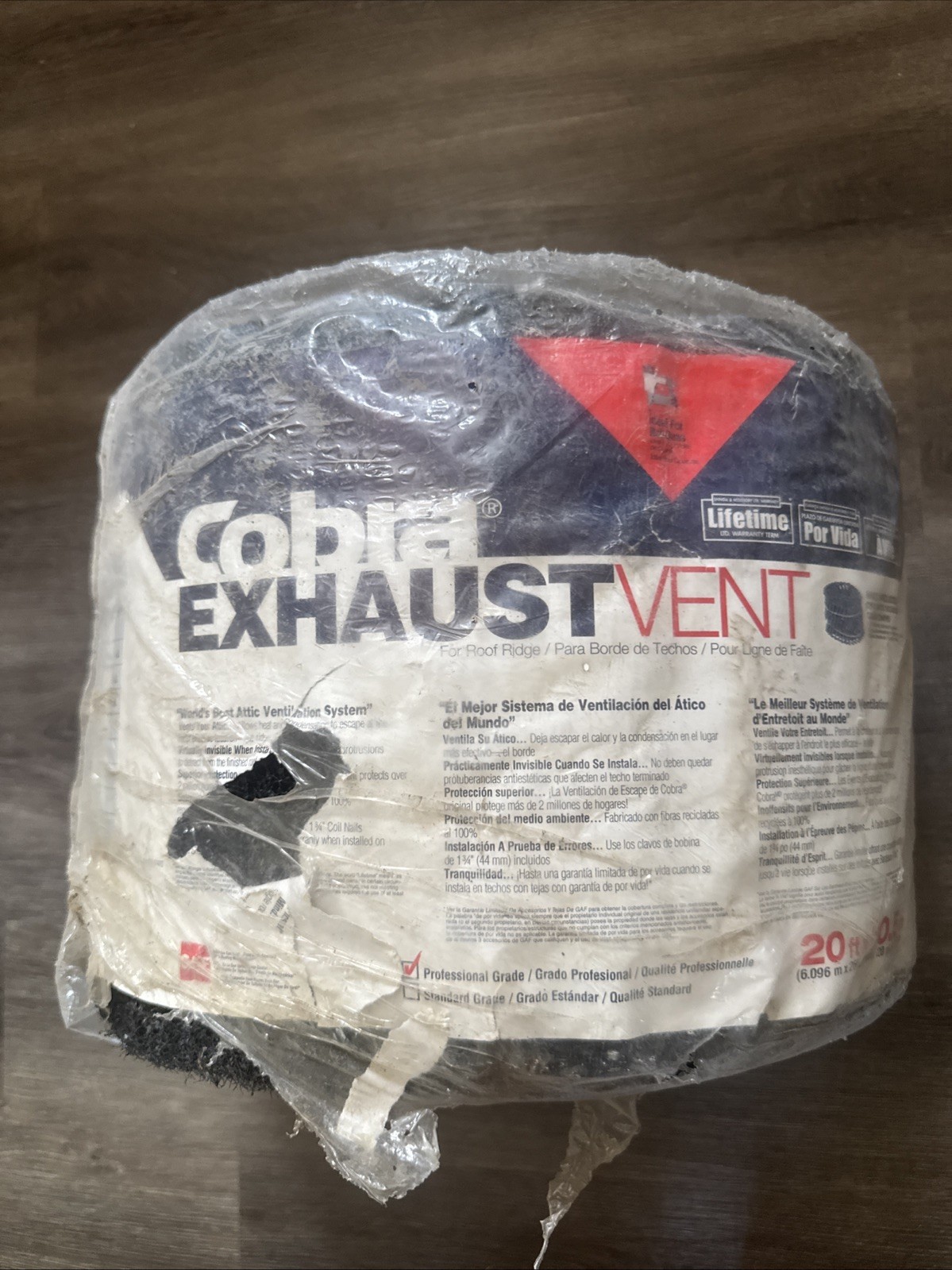 Cobra Exhaust Vent 10.5 In. X 20 Ft. Mesh Roll Ridge Vent New Open Box