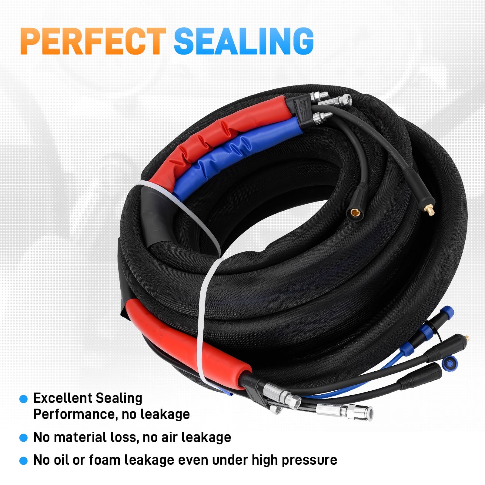 15M Polyurethane PU Foam Hose Heating Hose Heater Pipe for Spray Foam Machine