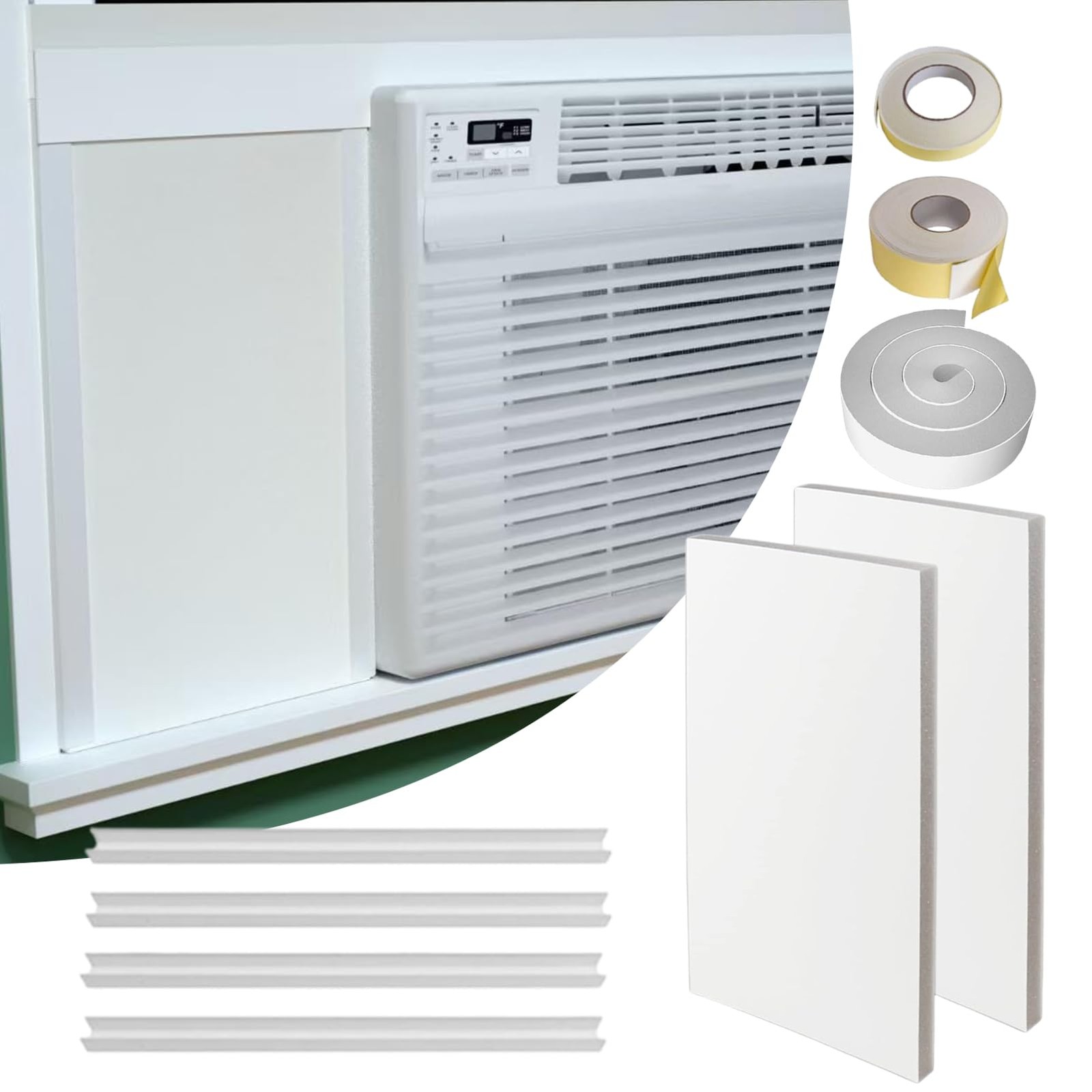 Surround Insulation Side Panels,fully enclosed 1 Count (Pack of 1), White