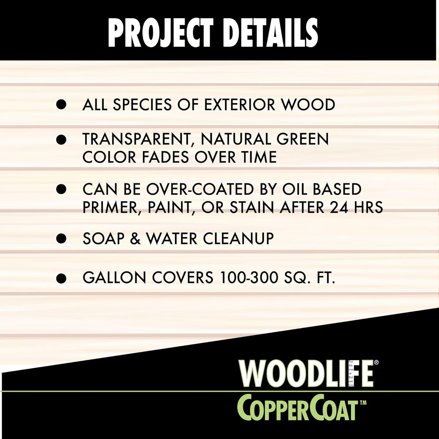 WOODLIFE 1901A CopperCoat Green Wood Preservative Gallon Green