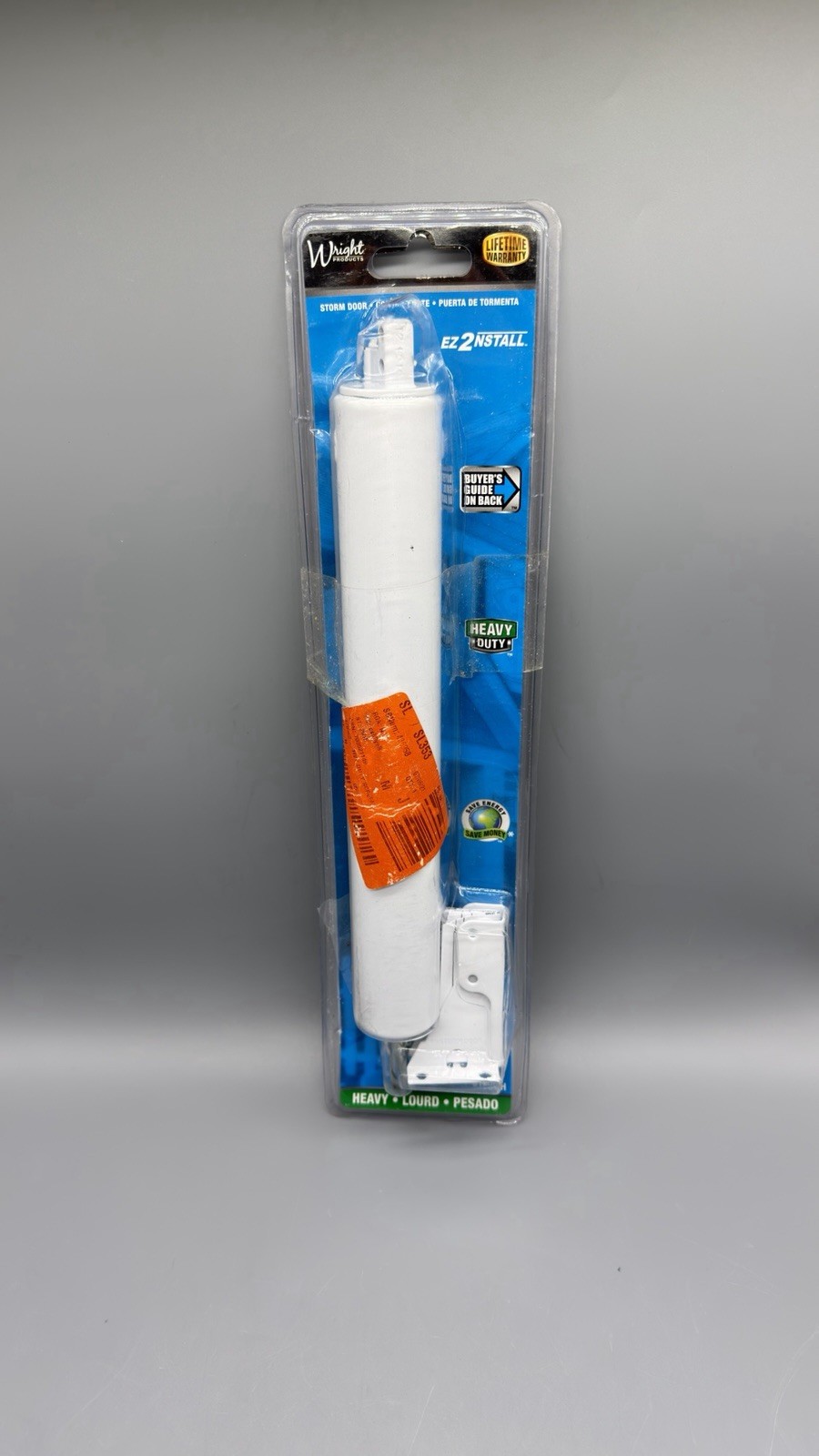 Wright Products Heavy Duty Pneumatic Screen & Storm Door Closer White V150WH
