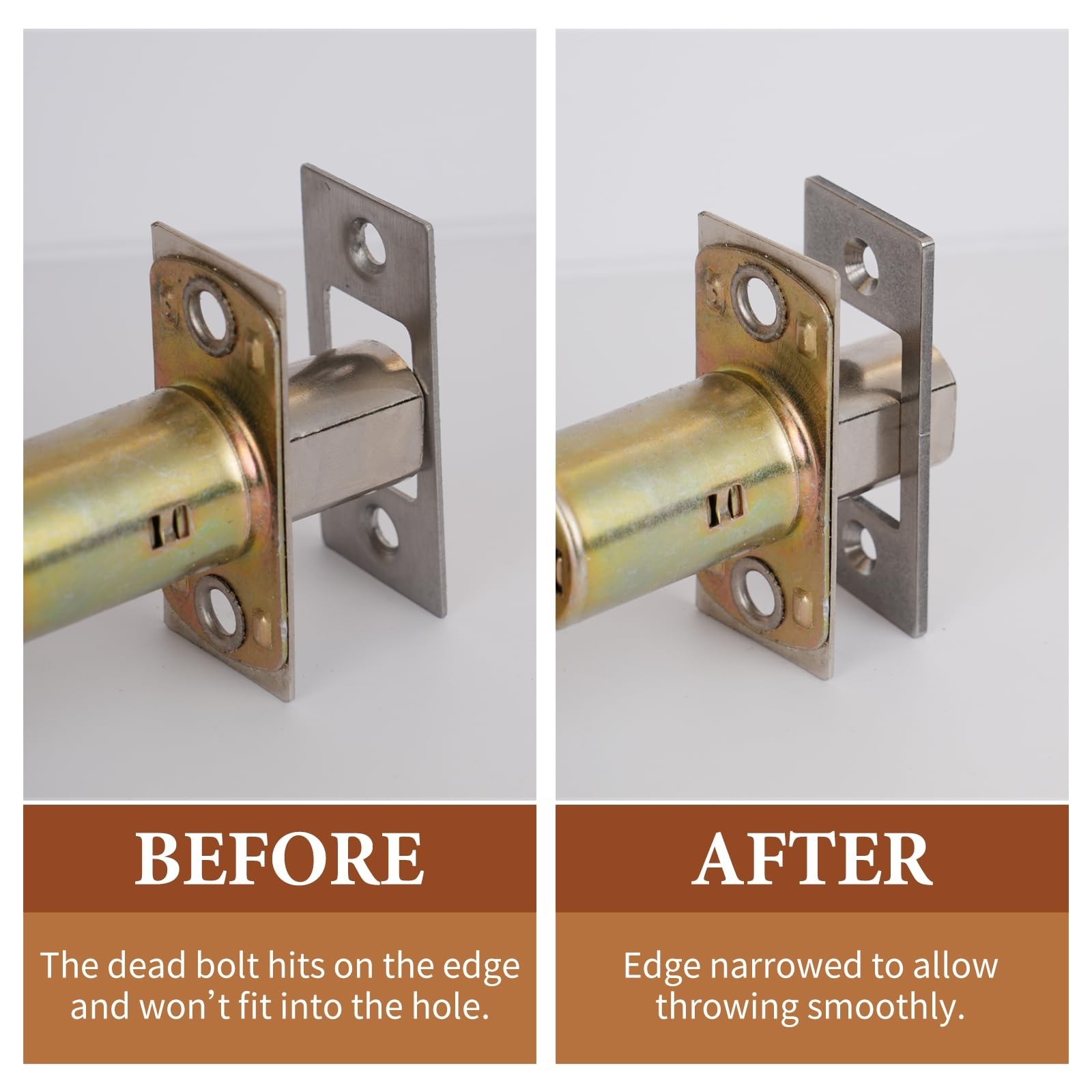 Deadbolt Restorer Strike Plate, Fix Dead Bolt Misalignment/Sticking/Jamming, …