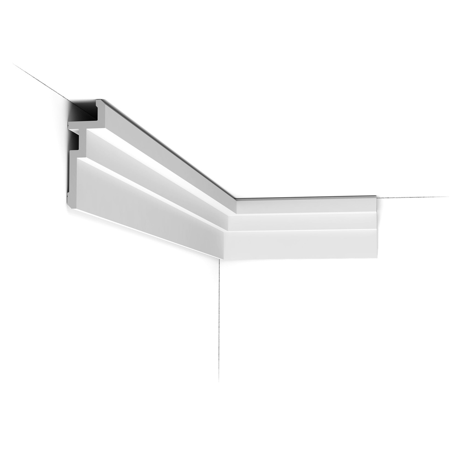 Orac CX196 1-5/8 in. x 4-1/2 in. x 78-3/4 in. Polystyrene Crown Molding 12-Pack