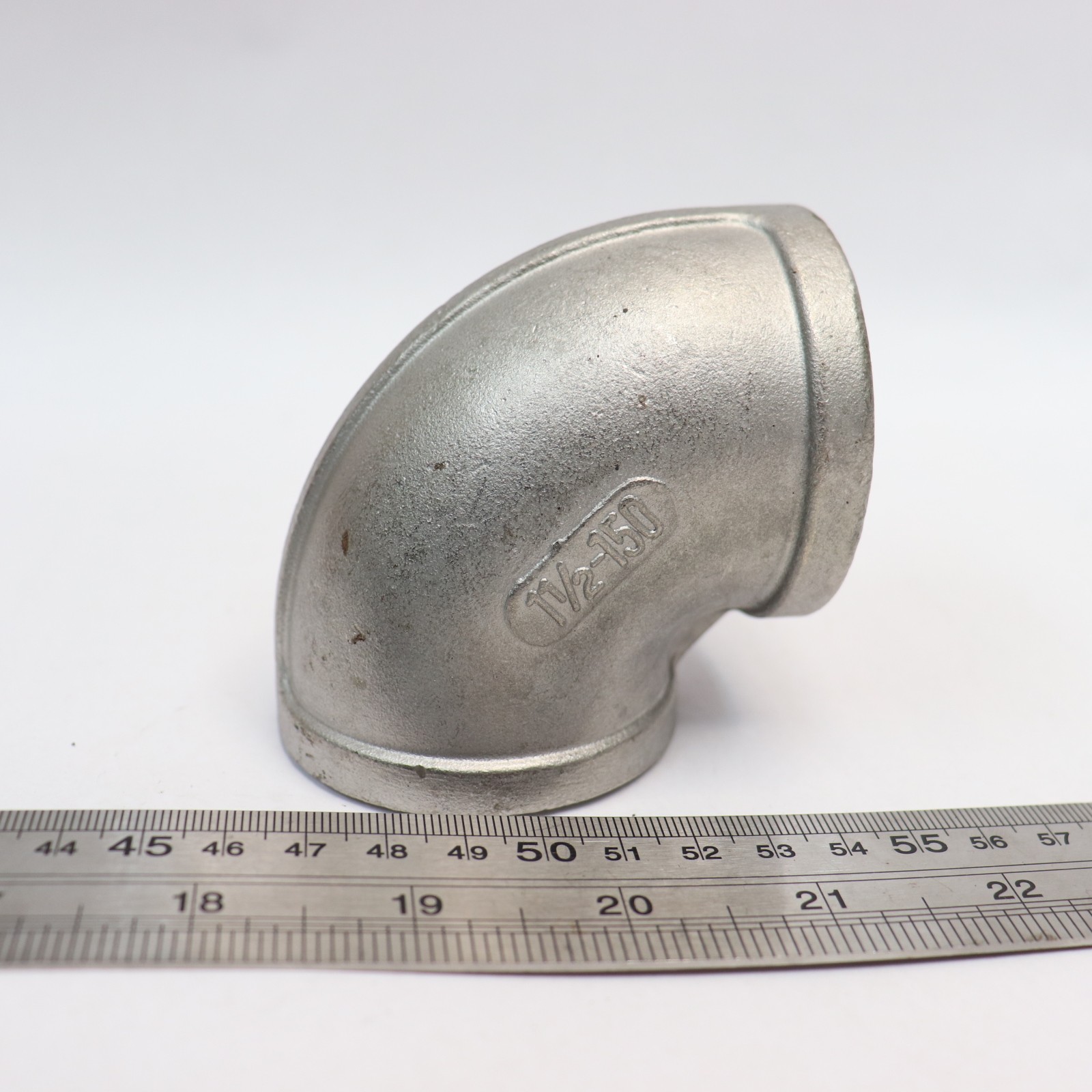 Socket Weld 90-Deg Elbow 304 Cast Stainless Steel #150 1-1/2