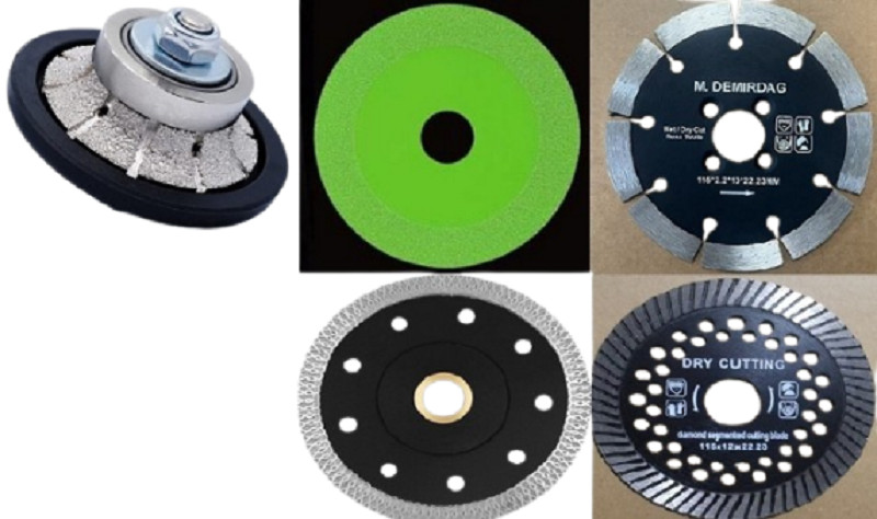 Granite Countertop Tool Kit 1-1/4 DEMI Bullnose Bit Diamond Saw Blades Stone Set