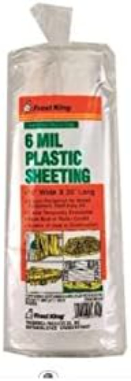 Heavy-Duty Waterproof Polyethylene Sheeting – 10′ x 25′ x 6 mil Clear Sheets