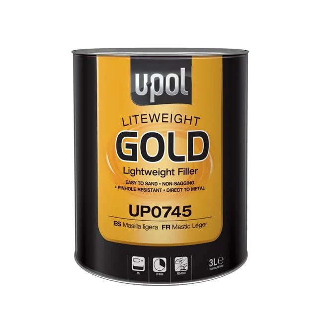 U-Pol Us UP0745 3 Liter Lightweight Gold Body Filler
