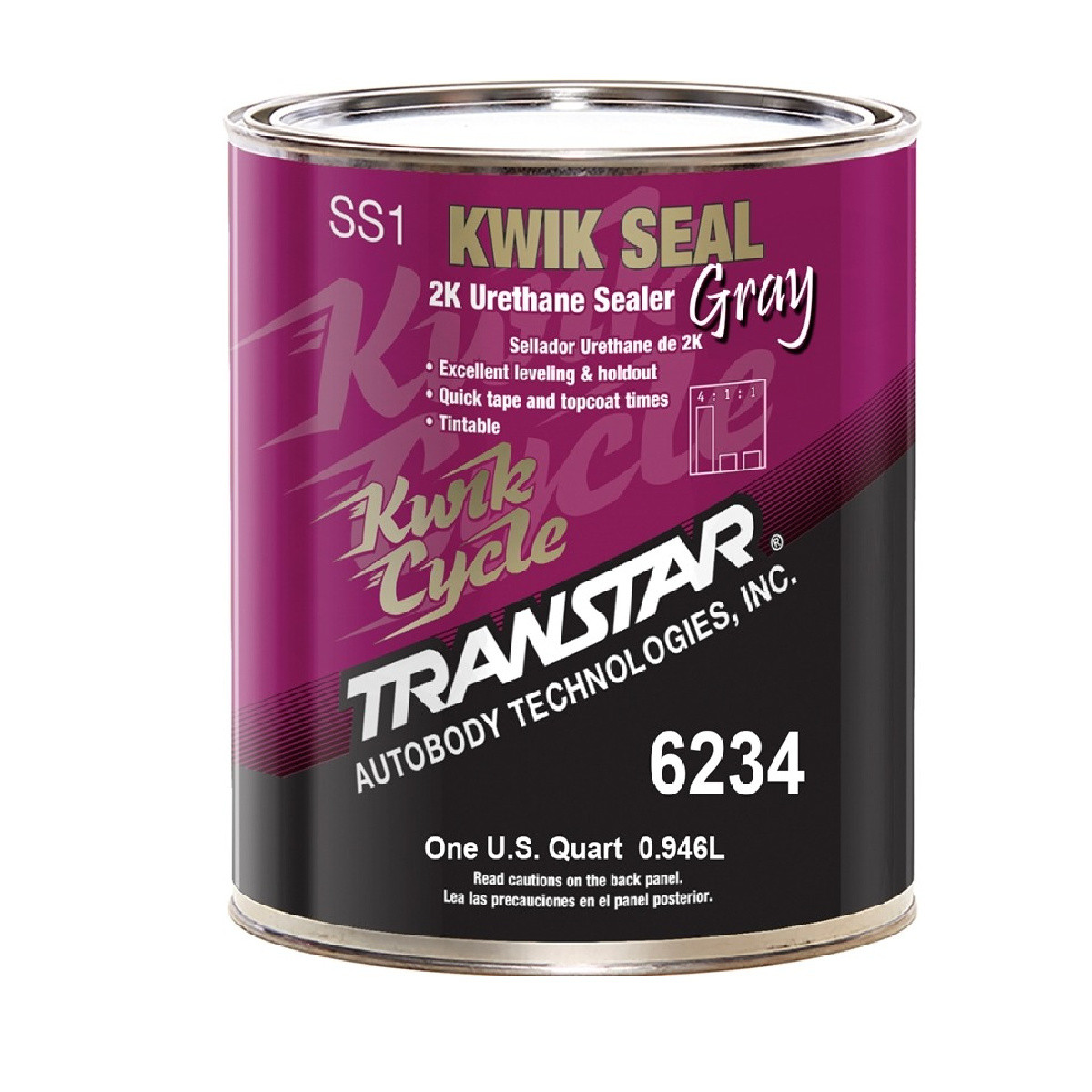 TRM.6234Transtar Autobody Products 6234 – Kwik Seal 2K Urethane Sealer – 1 qt Ca