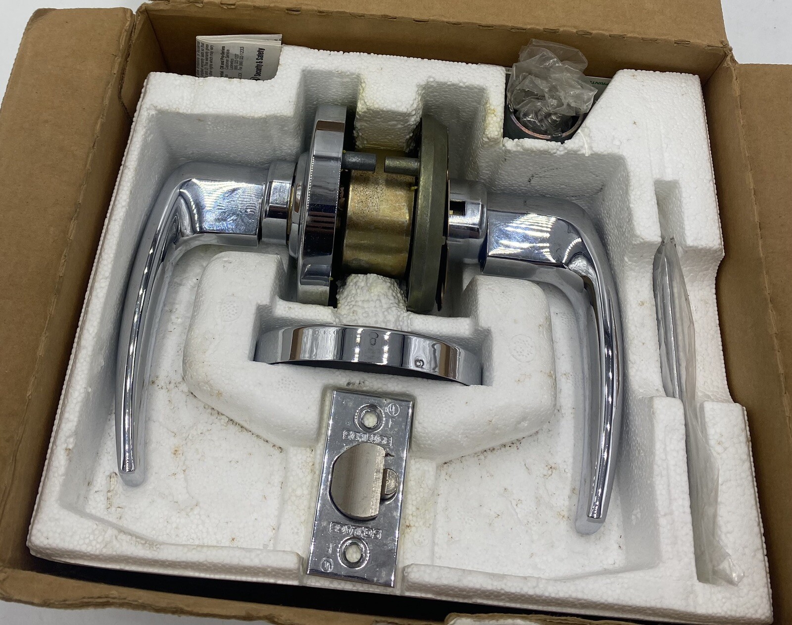 Schlage Bright Chrome Lock Set Brand NEW NO CORE/NO KEYS