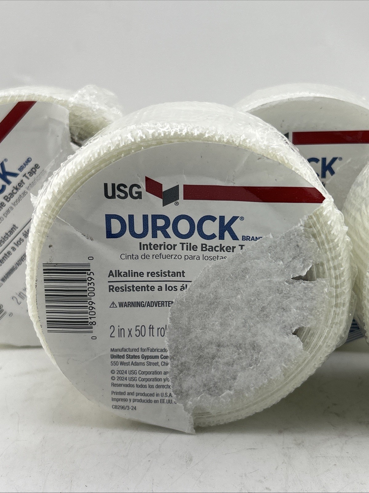 DUROCK USG Interior Tile Backer Tape – 2″ x 50′ Roll, **5-PACK**