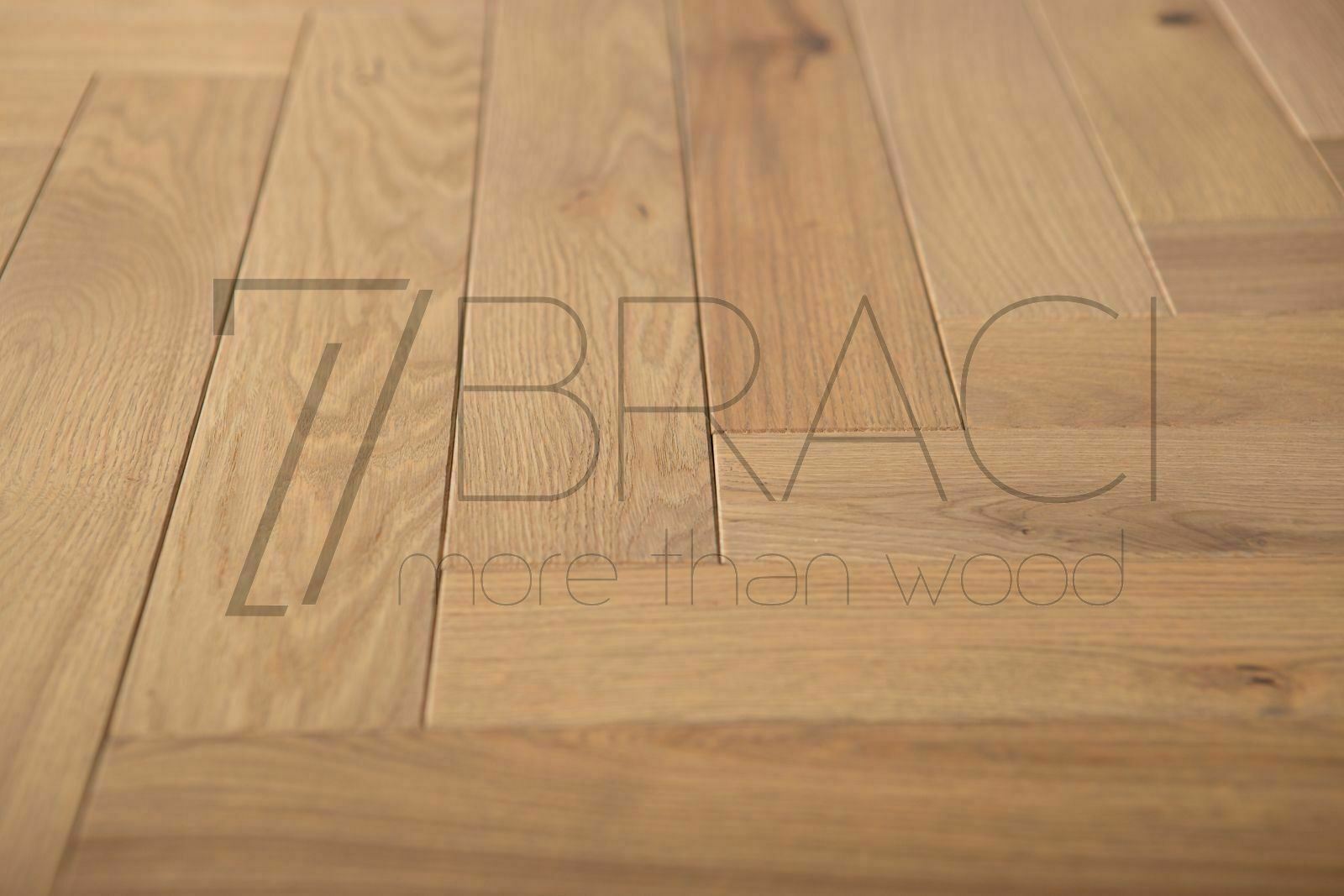 14/6x70x500mm Rustic Oak Engineered Herringbone Parquet Gray oiled RICHMOND