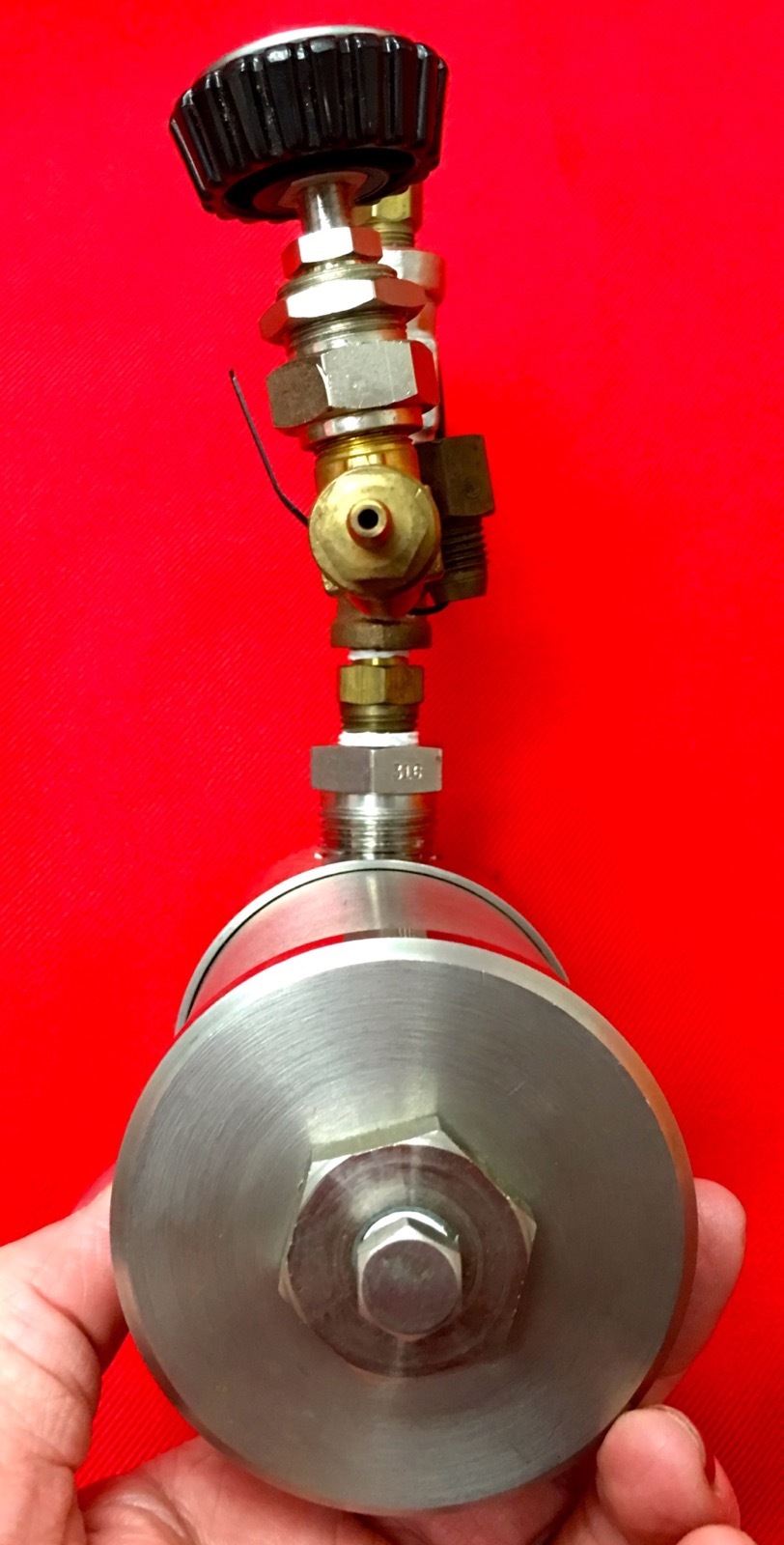 Balston Type 33 Element 100-12 250psig@400F PLUS Hoke Needle Valve Vacuum Gauge