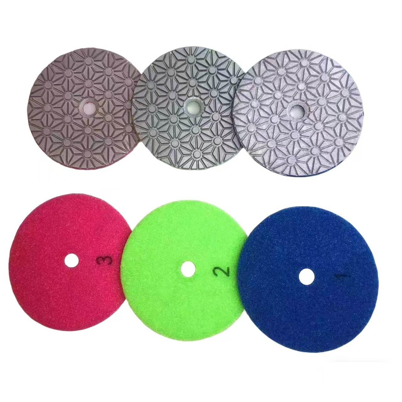 Diamond Polishing Pad Set 3 Step 5 Step Granite Marble Quartz Stone Countertop