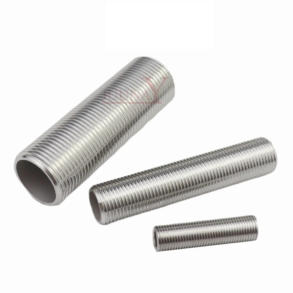 304 Stainless Steel External Thread Round Pipe 1/4″-1″ BSP x 50-100mm Fittings