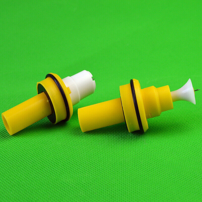 2Pcs Electrostatic Powder Coating Round and Flat Nozzle for Wagner Spray Gun New