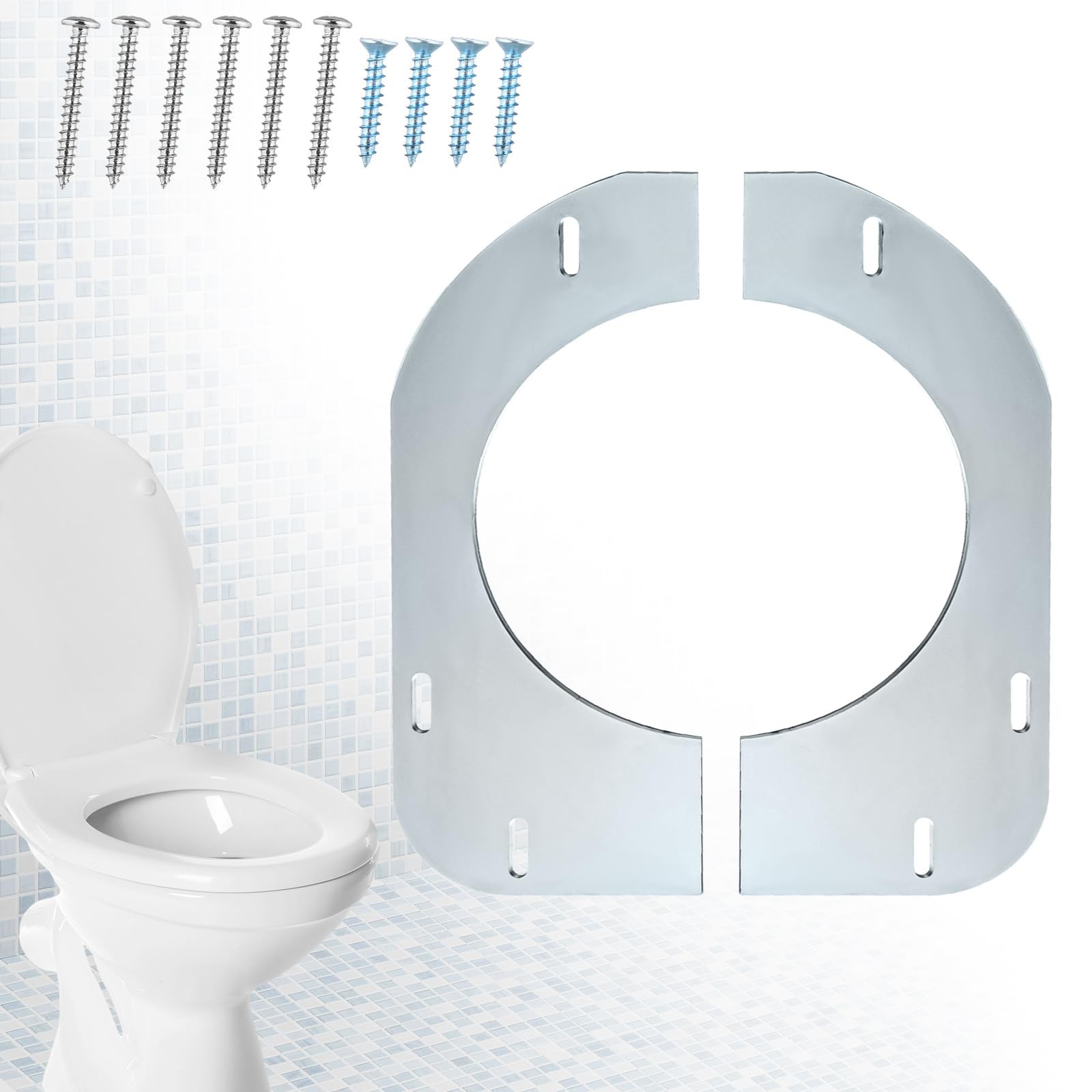 Gisafai Toilet Flange Support Plate Closet Floor Repair Ring Bracket…
