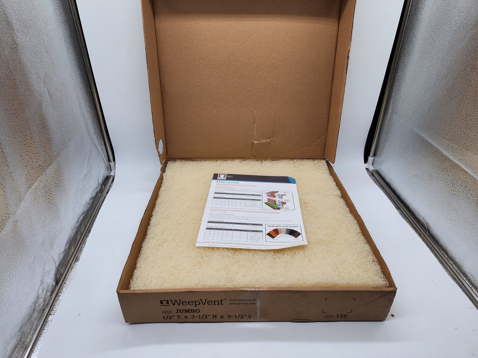 Weep Hole Vents 3.5″x3.5″ Jumbo Almond Masonry Brick Weep Vent 125 MOR0020044-WV