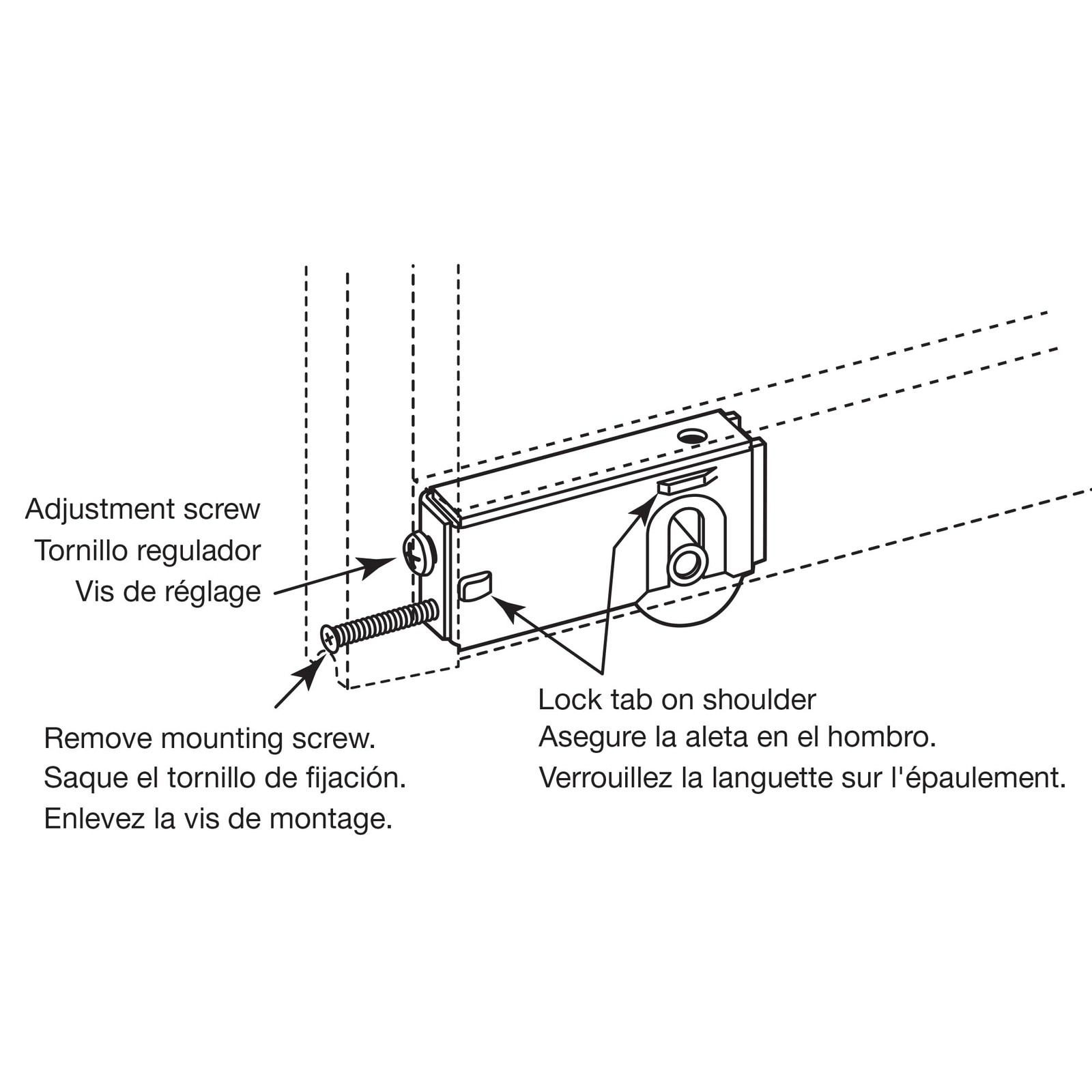 Prime-Line D 1688 1-1/4 In. Steel Ball Bearing Sliding in., Matte Black