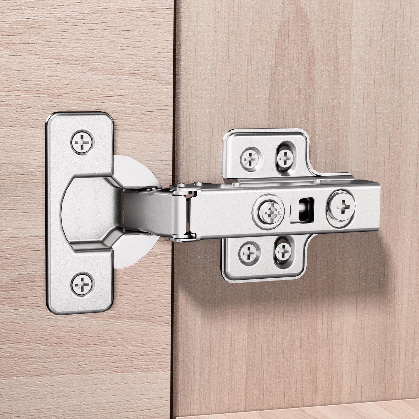 2pcs Professional Grade Full Overlay Soft Close Cabinet Hinges, Frameless Con…