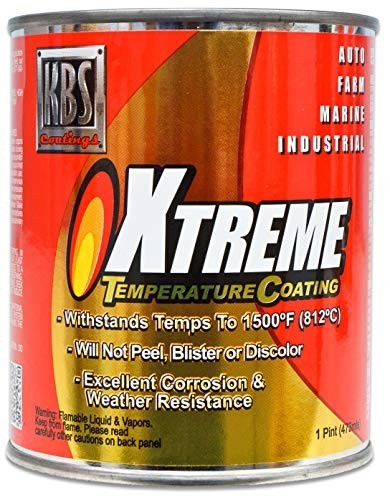 Xtreme Temperature Coating – Pure White, 1 Pint (16 Fl Oz) for High-Heat Protect