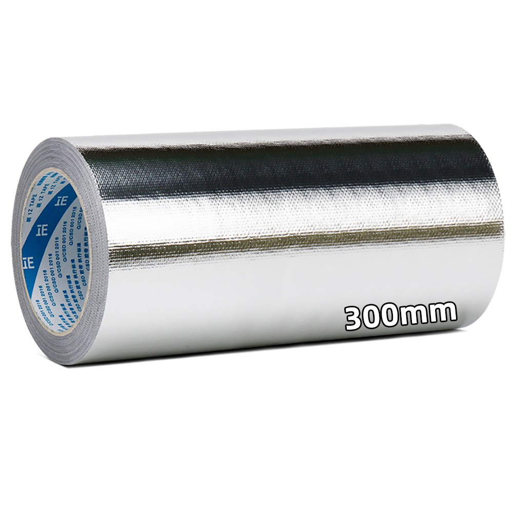 Aluminum Reinforced Heat Shield Resistant Wrap Exhaust Pipe Insulation Tape 50M