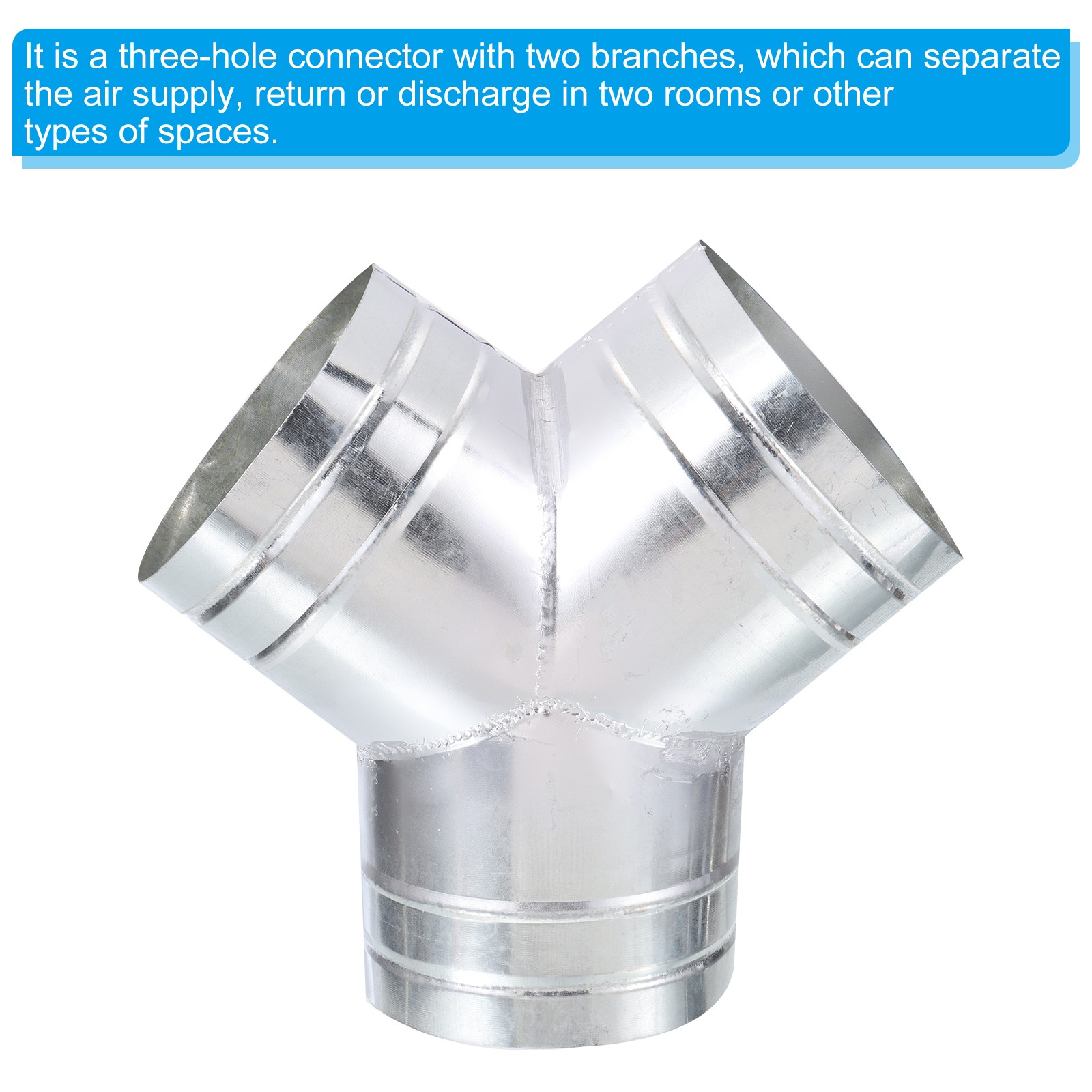 6″ 3 Way Duct Splitter Y Connector Air Vent Hose Exhaust Pipe Adapter
