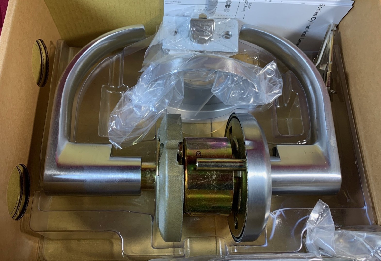 STANLEY DORMA KABA DOOR LOCK QCL250M626S4478SSCKD LEVER CHROME OFFICE ENTRY BRUS