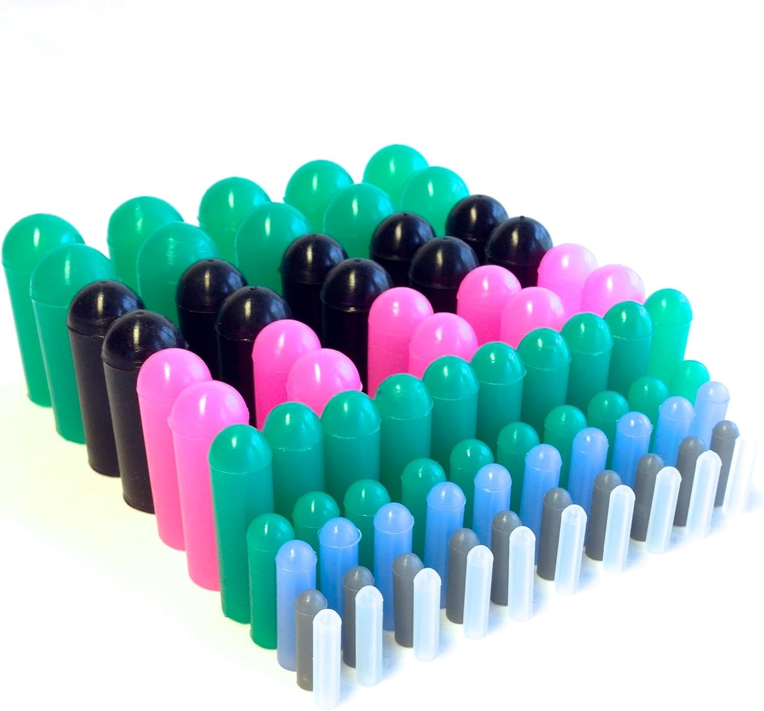 High Temp Masking Supply 160 Piece Silicone Rubber Plug and Cap Set Assorted