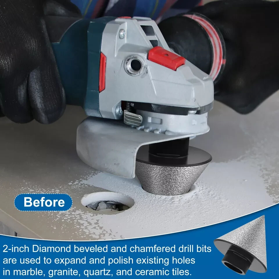 ceramic porcelain tile sinkwork hole cut polish granite marble stone buffer kit