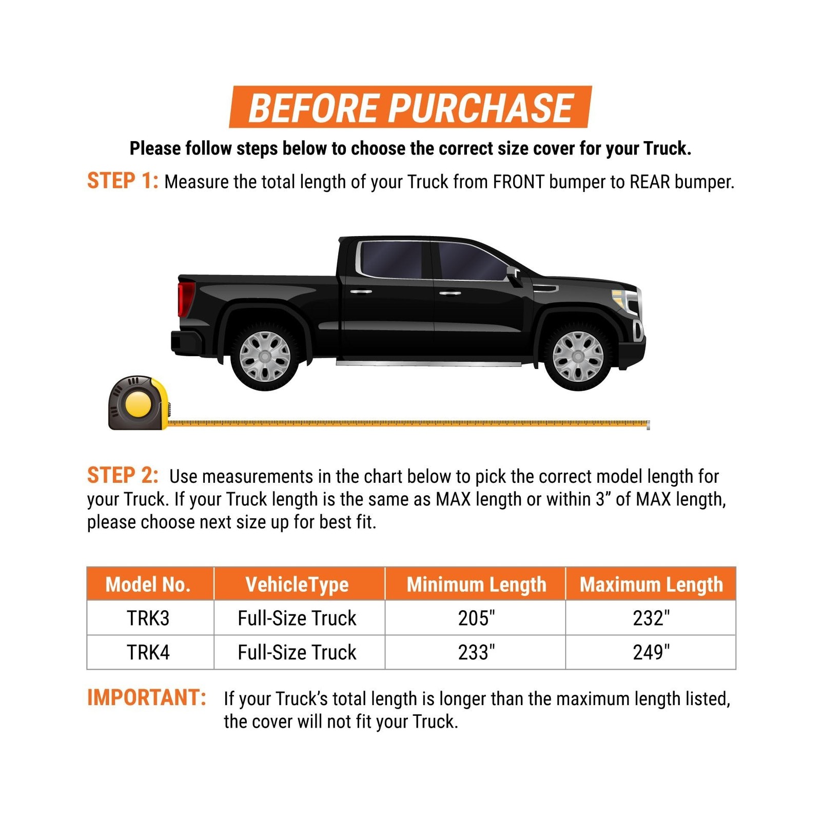 Armor All Car Cover Waterproof All Weather Heavy Duty Trucks from 205″-232″ |…