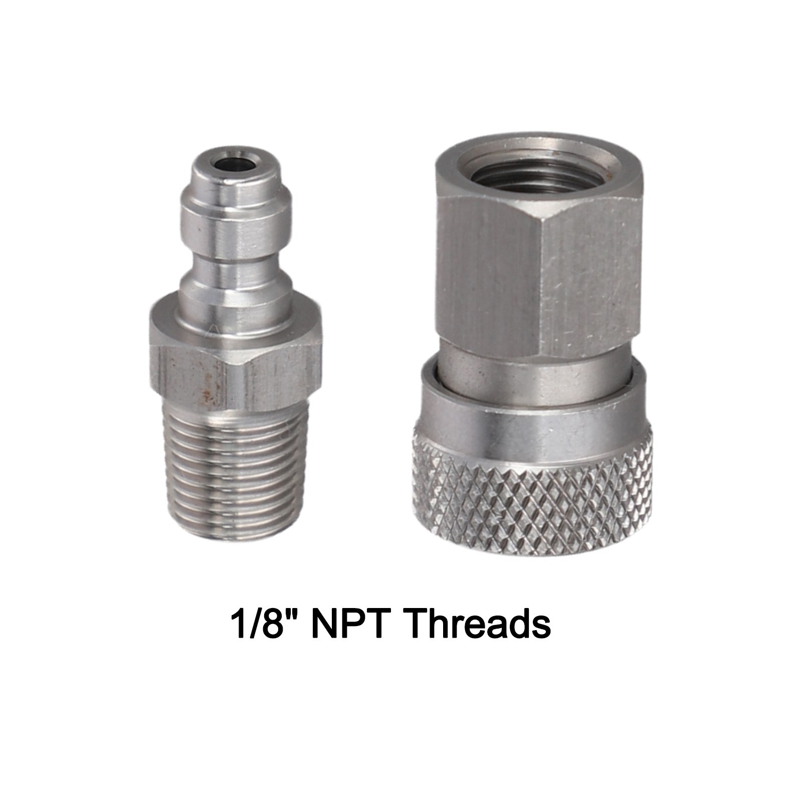 8mm Quick Disconnect Connector Male and Female Set for 1/8 NPT Air Pipe Systems