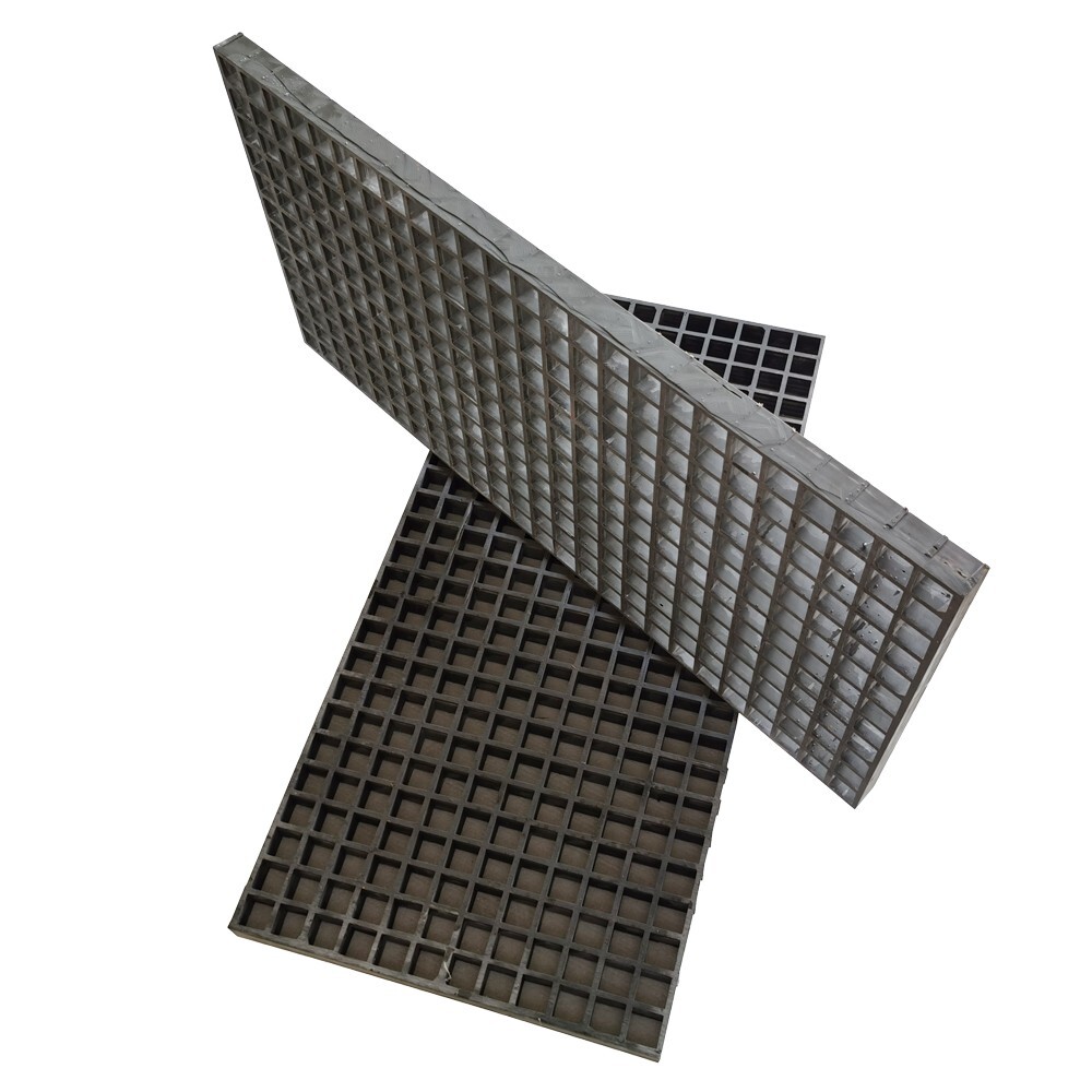 1pc Fiberglass Floor Grating FRP Floor Grid Wash Grille 39.4″*19″*0.24″ 5T Gray