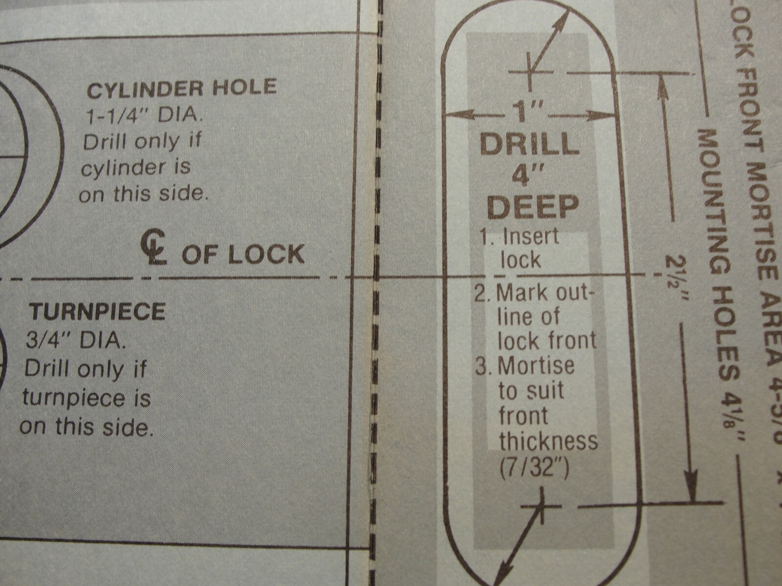 Marks 3/4″ Diameter Turnpiece Mortise Deadbolt 30 K/3 With Cylinder/ Keys L#3624