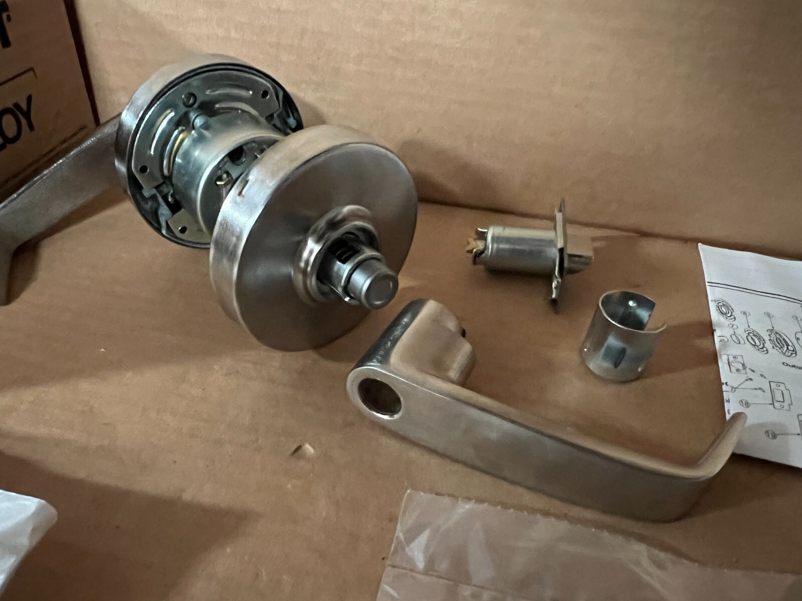 Sargent Lock 14 20 7U65 L L 26D 1-1/4 1.750 1.250 PRIVACY LEVERSET New