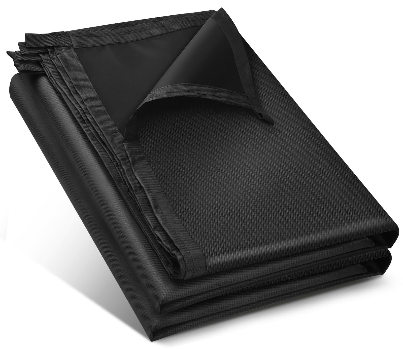 Black Waterproof Tarp 10x10ft for Outdoor: UV/Tear-Resistant Cover for Rain |…