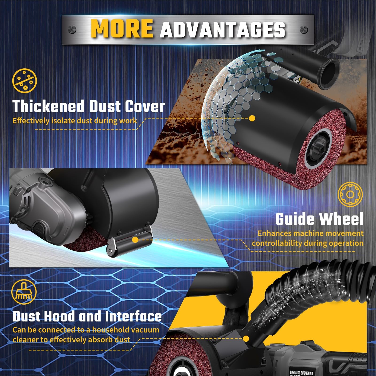VERVEWAVE Cordless Burnishing Polishing Machine for Dewalt 20V Max Battery (N…