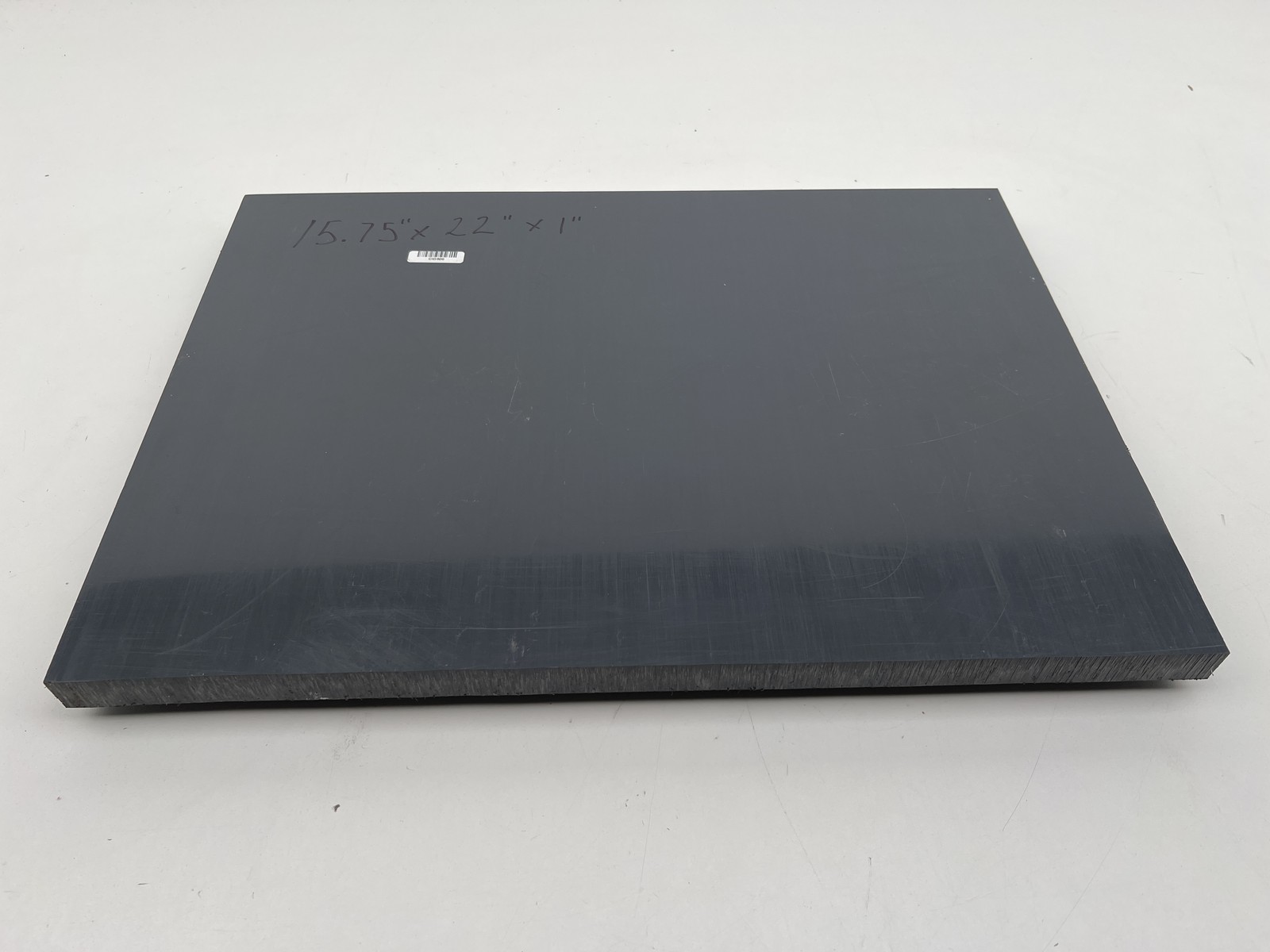 PVC 22″ x 15.75″ x 1″ Gray Plastic Sheet