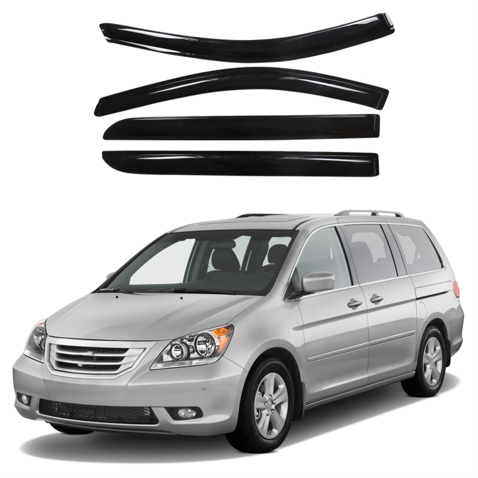 4 Pcs Kit Window Vent Visor Rain Guards Replacement for Odyssey 2005 2006 2007