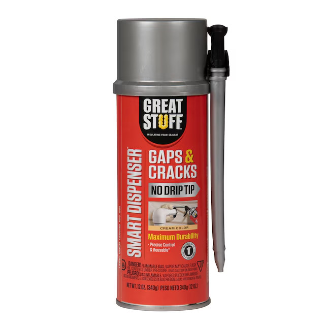 GREAT STUFF Gaps and Cracks 12-oz Smart dispenser Spray Foam Insulation Canister