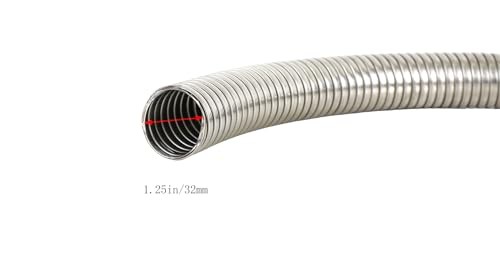 TORDXICS 1.25″ [1 1/4″]ID x 16.5″ Length Universal stainless 1.25” x 16.5”