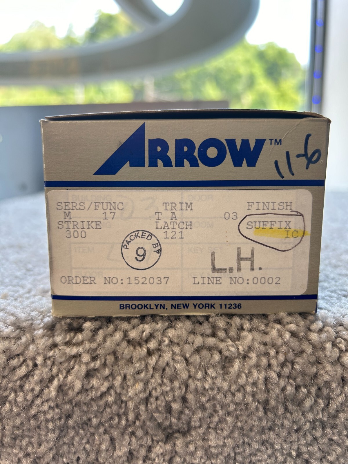 Arrow Classroom Lockset-Not Keyed M17 TA 03 300 121 IC L.H.
