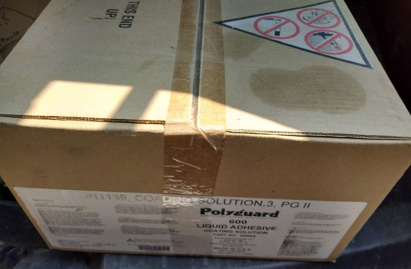 BOX OF 4 POLYGUARD 600 LIQUID ADHESIVE COATING SOLUTION PART# D600G