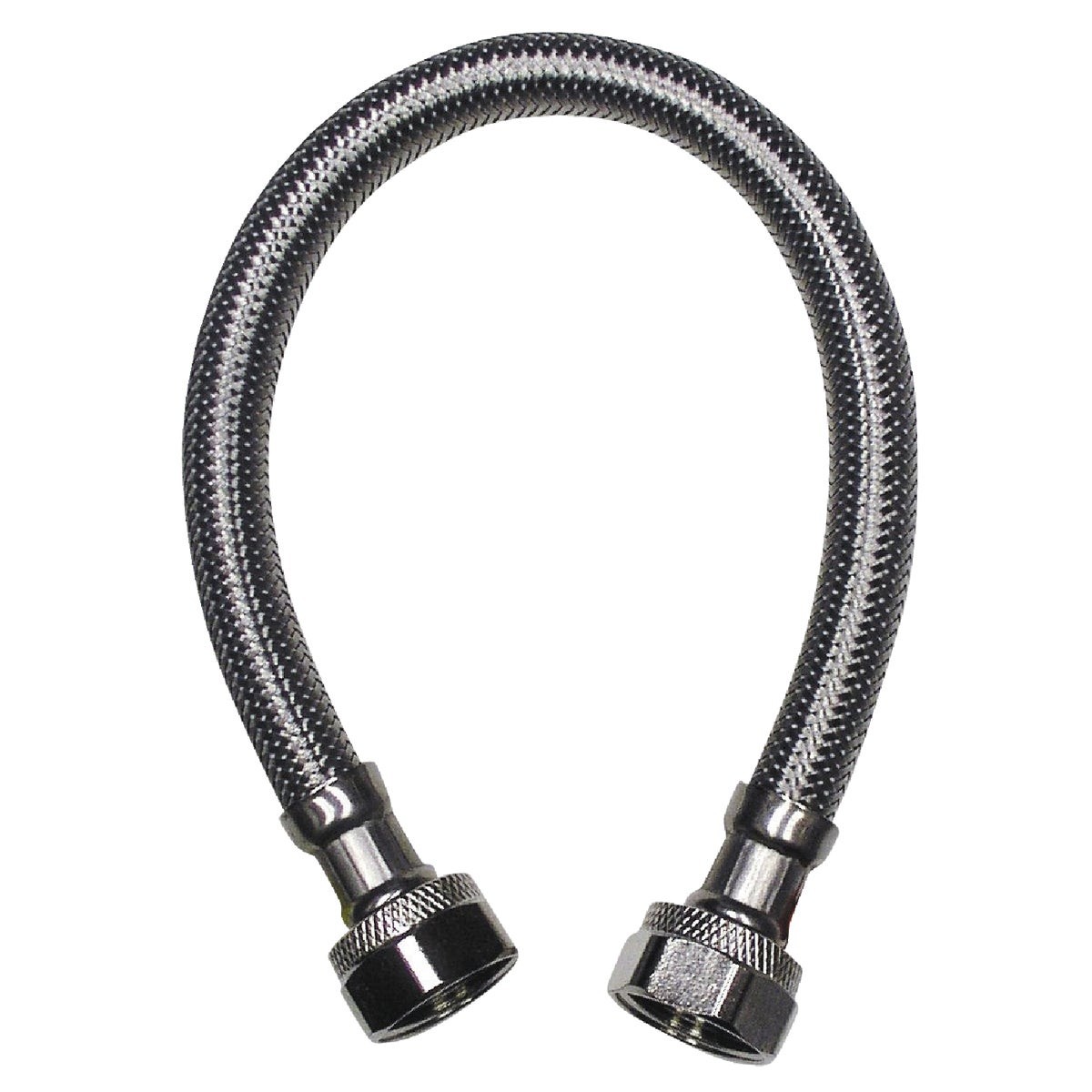 Do it Best 1/2 In. F X 1/2 In. F X 30 In. L. Braided Stainless Steel Faucet