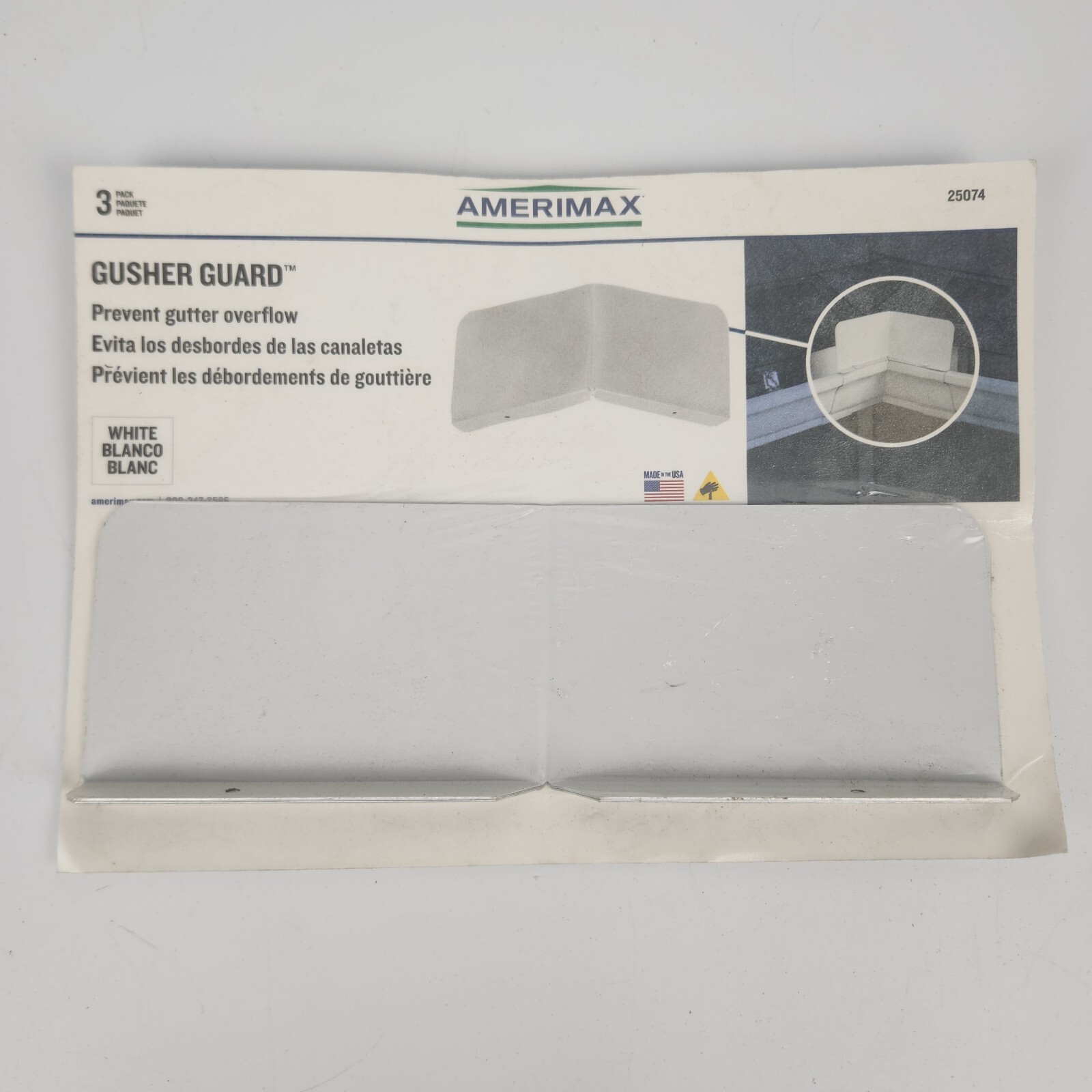 Amerimax GusherGuard White Gusher Guard Overflow Home 25074 3 Pack