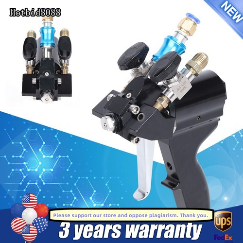 Black P2 PU Foam Spray Gun Upgrade Polyurethane Air Purge Spray Gun US Shipping
