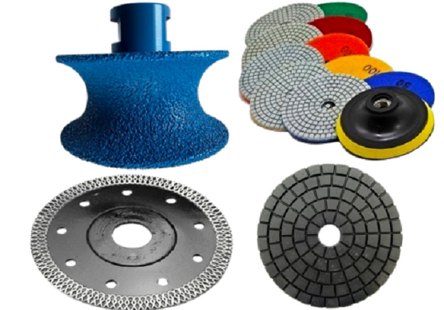Stone Fabricator Tool Kit V40 Full Bullnose Router Bit Blade Diamond Polish Pad