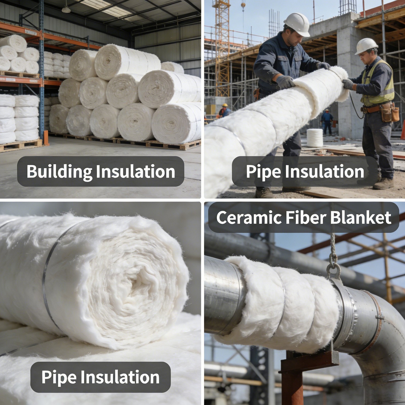 MODIGT 16″x24″ Ceramic Fiber for Industrial Heating Pipeline System