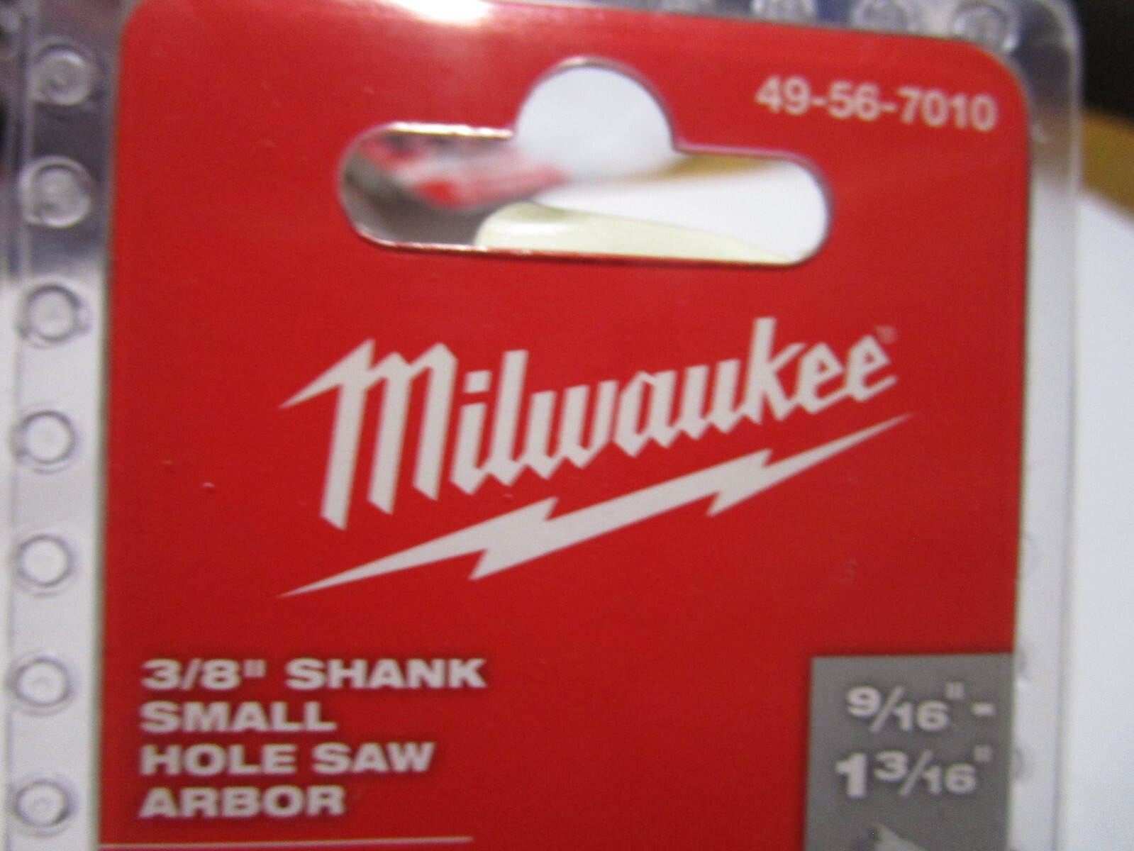 Milwaukee Tool Hole Saw Arbor, 3/8, 1/2-20 Thread