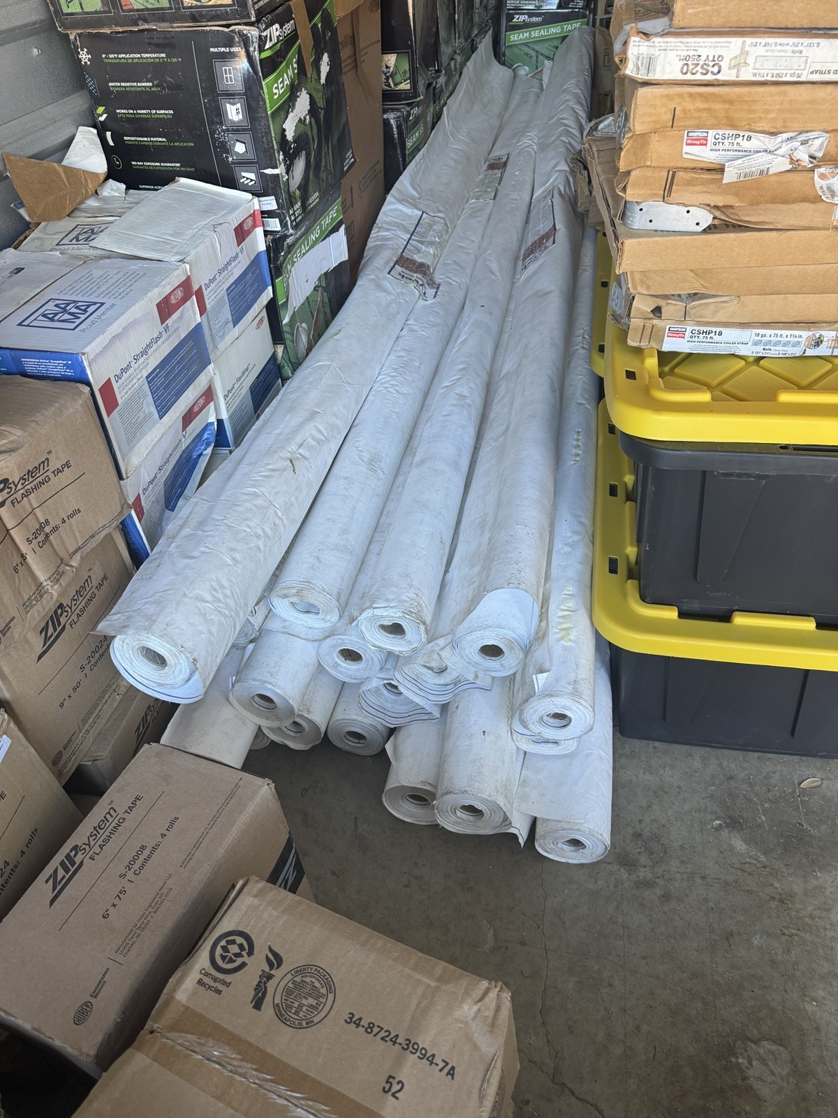 Tyvek Commercial Grade Wrap D 10 ft. W x 125 ft. L Can use as House Wrap
